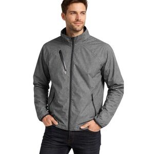 Audi Gray Softshell Zip-Up Lightweight Jacket